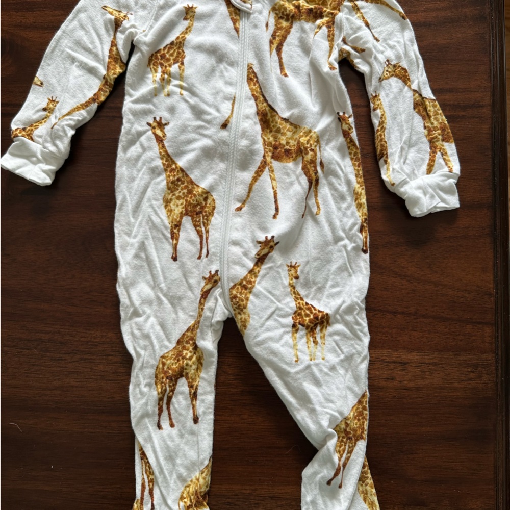 Giraffe Print Baby Onesie